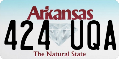 AR license plate 424UQA