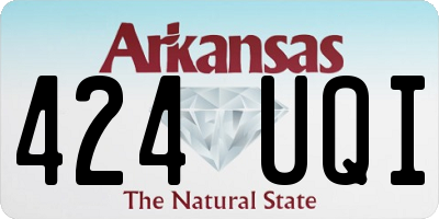 AR license plate 424UQI