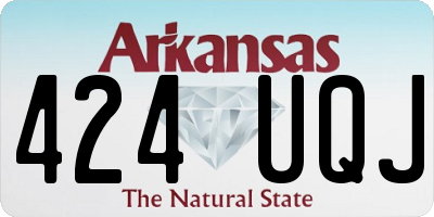 AR license plate 424UQJ