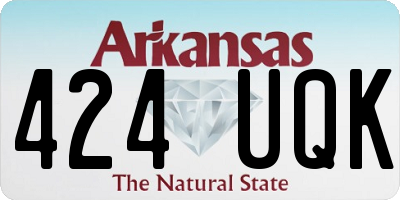 AR license plate 424UQK