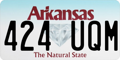 AR license plate 424UQM