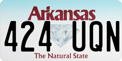 AR license plate 424UQN