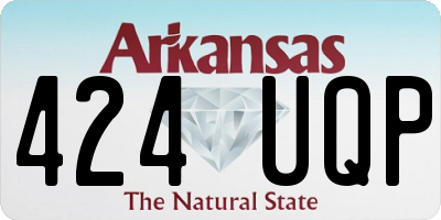 AR license plate 424UQP