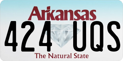 AR license plate 424UQS