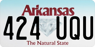 AR license plate 424UQU