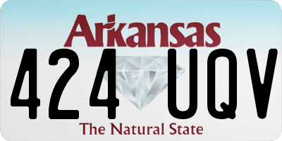 AR license plate 424UQV