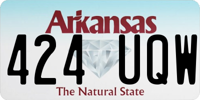 AR license plate 424UQW