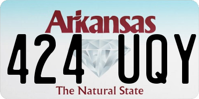 AR license plate 424UQY