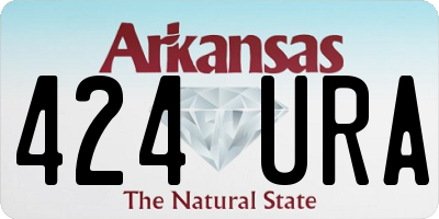 AR license plate 424URA