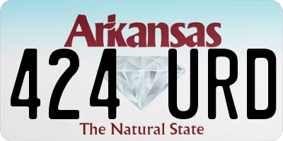 AR license plate 424URD