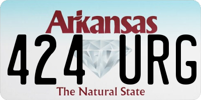 AR license plate 424URG