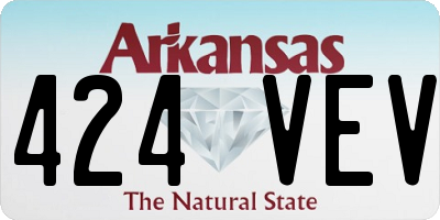 AR license plate 424VEV