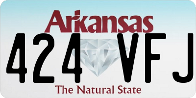 AR license plate 424VFJ