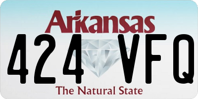 AR license plate 424VFQ