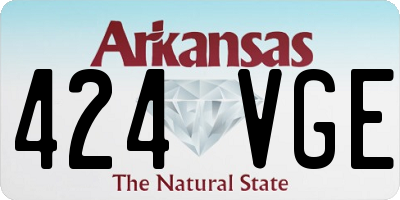 AR license plate 424VGE