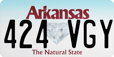 AR license plate 424VGY
