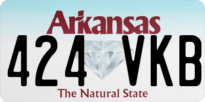 AR license plate 424VKB