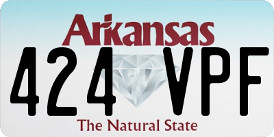 AR license plate 424VPF