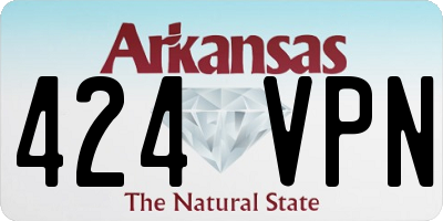 AR license plate 424VPN