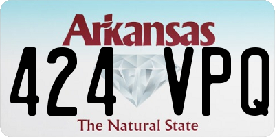 AR license plate 424VPQ