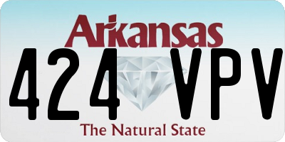AR license plate 424VPV