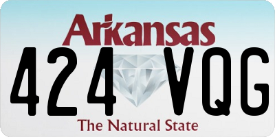 AR license plate 424VQG