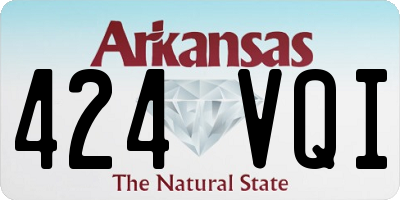 AR license plate 424VQI