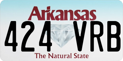 AR license plate 424VRB