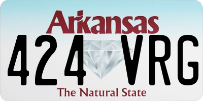 AR license plate 424VRG