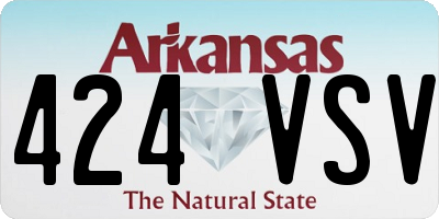 AR license plate 424VSV