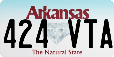 AR license plate 424VTA