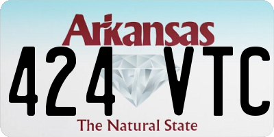 AR license plate 424VTC