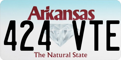 AR license plate 424VTE