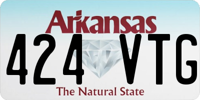 AR license plate 424VTG