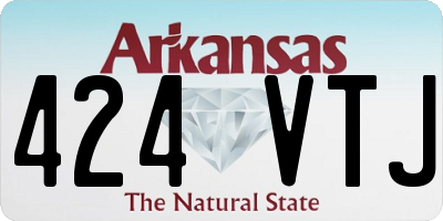 AR license plate 424VTJ