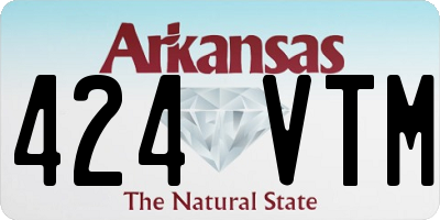 AR license plate 424VTM