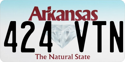 AR license plate 424VTN