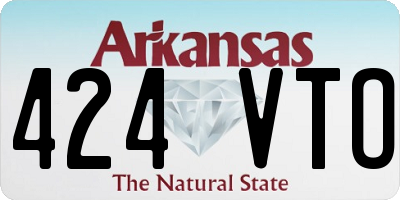 AR license plate 424VTO