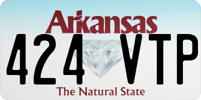 AR license plate 424VTP