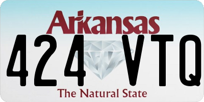 AR license plate 424VTQ