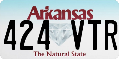 AR license plate 424VTR