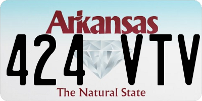 AR license plate 424VTV