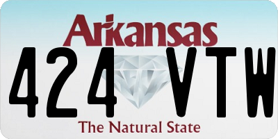AR license plate 424VTW