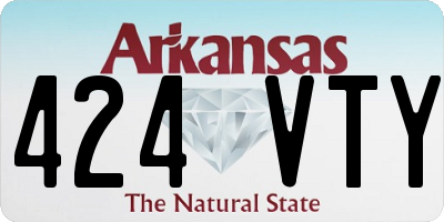 AR license plate 424VTY