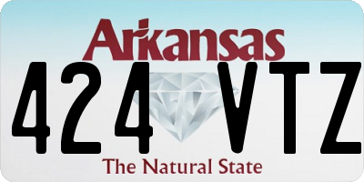 AR license plate 424VTZ