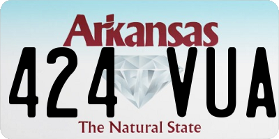 AR license plate 424VUA