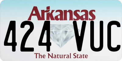 AR license plate 424VUC