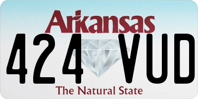 AR license plate 424VUD