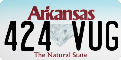 AR license plate 424VUG