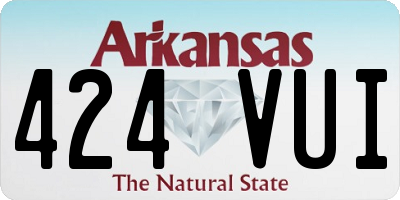 AR license plate 424VUI